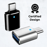 Type-C to USB 3.0 OTG Adapter — LED, 5Gbps, 3A (Mini)